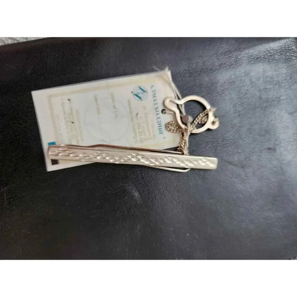 New Sterling Silver Men's Tie Clip 5g - Picture 2 of 3